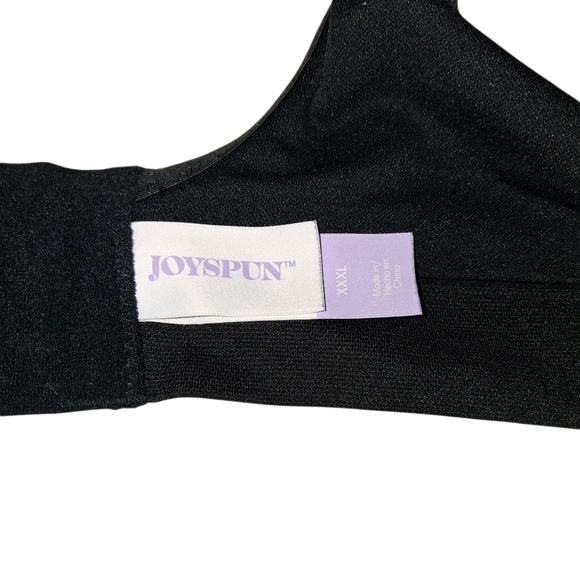 SALE EUC JOYSPUN Sz. XXXL Black Padded Bra - Picture 3 of 7